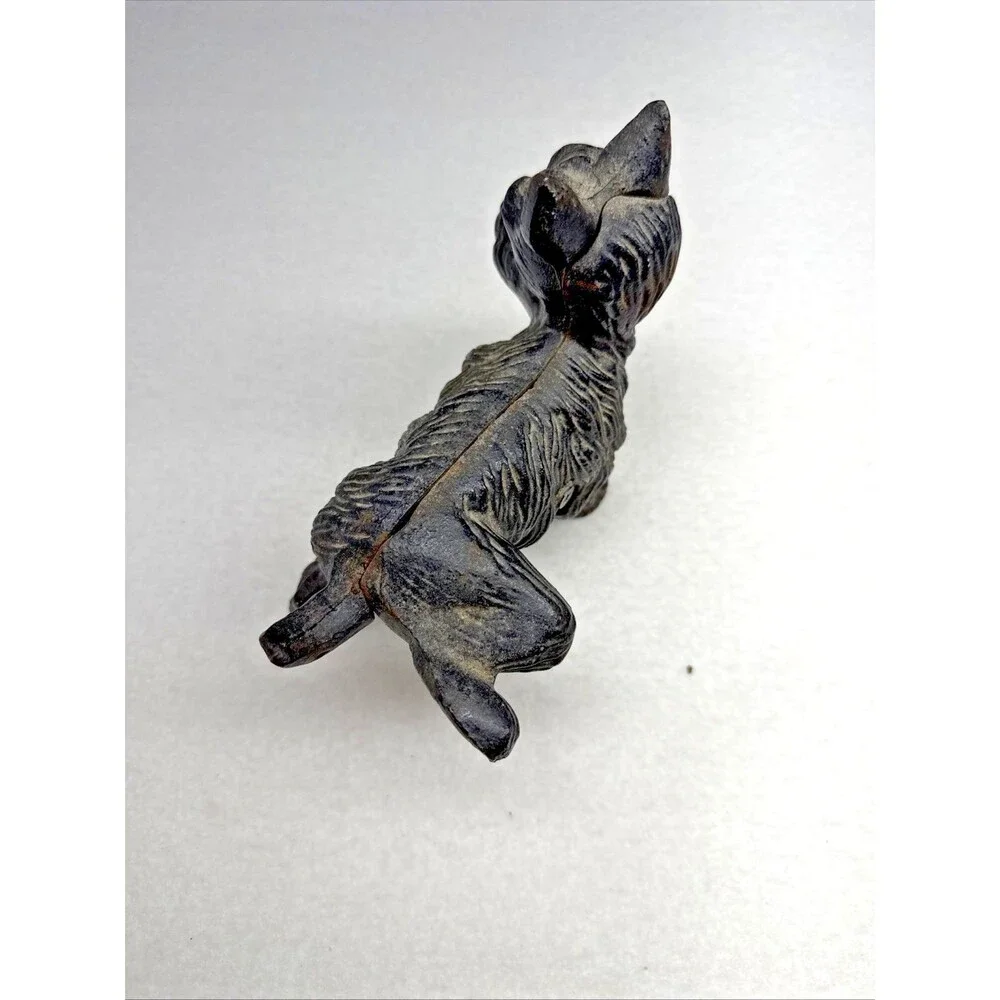 Cast Iron Scottish Terrier Doorstop Scottie Dog Door Stop Heavy Black Vintage